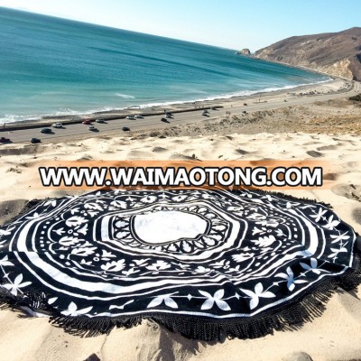 Minzart BB0040 Newest arrive round round beach towels bali sexy mature beach pareo